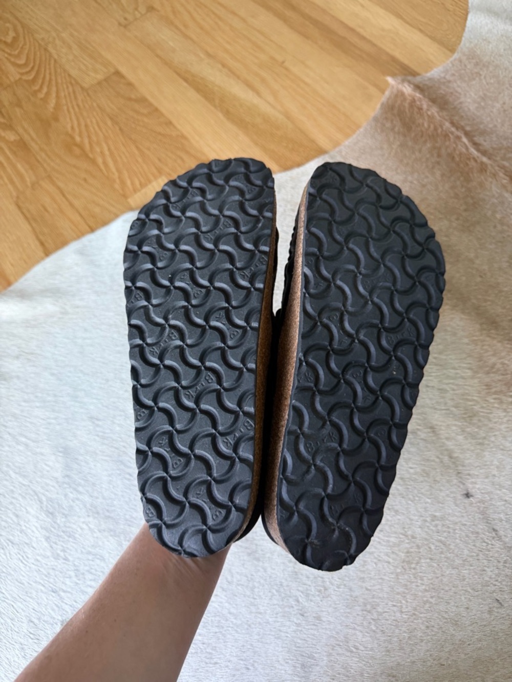 Buckley Birkenstocks Black Leather Slip-On Clog with Buckle - Picture 4 of 4